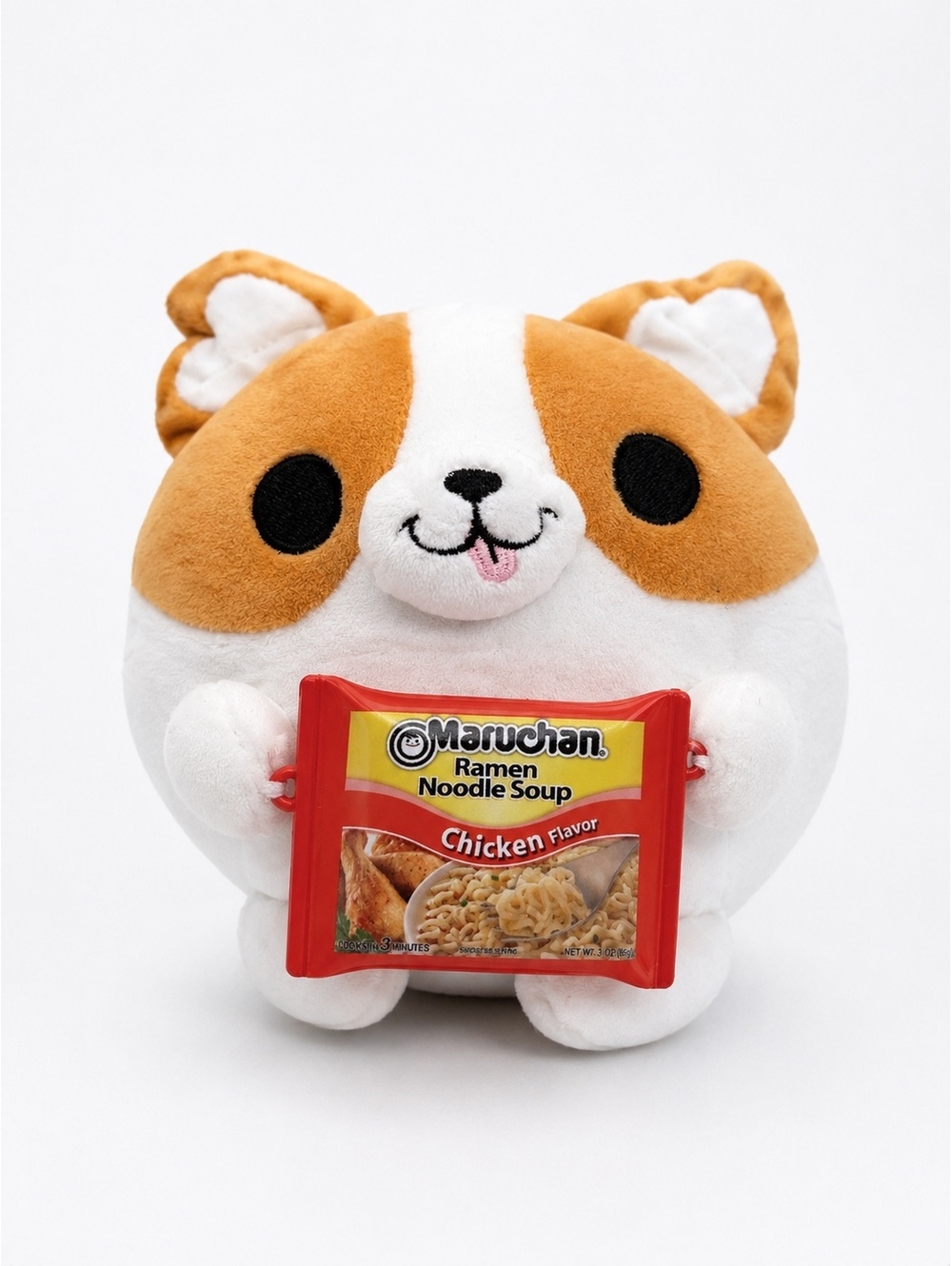 ZURU Snackles Benji Corgi 5” Maruchan Ramen Plush Brand New No Tags